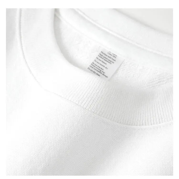 360g Heavyweight Cotton Sweater Solid Color Loose Relaxed Men's and Women's Pullover Hoodies Women