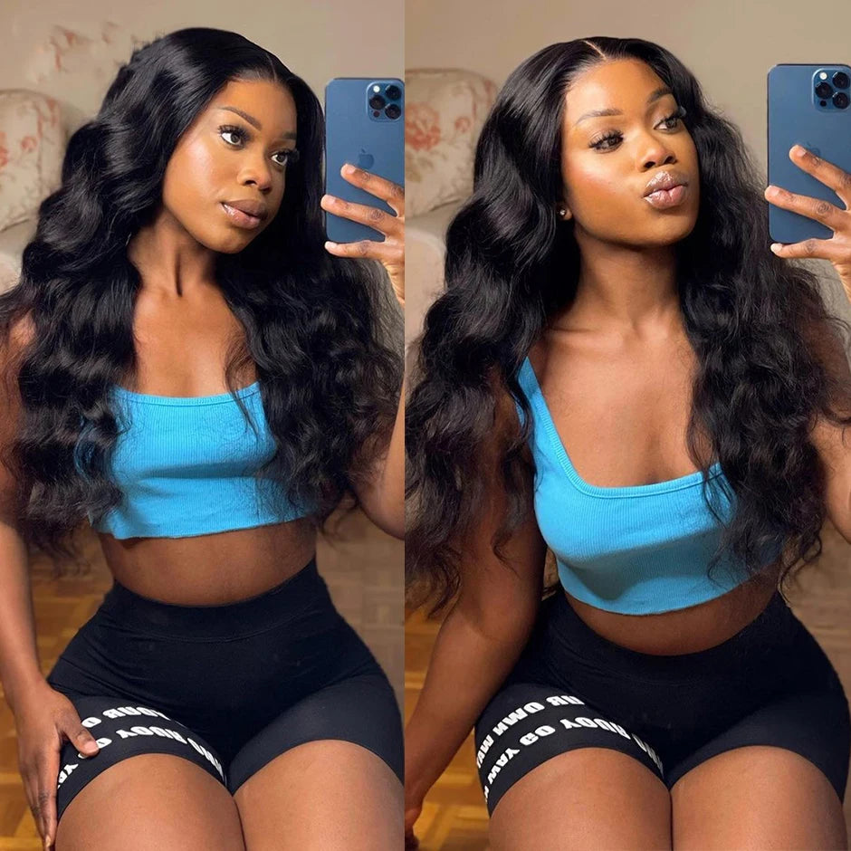 250% Density Body Wave Wig 13x4 HD Transparent Lace Frontal Human Hair Wig For Black Women YAWAWE Body Wave Lace Frontal Wigs