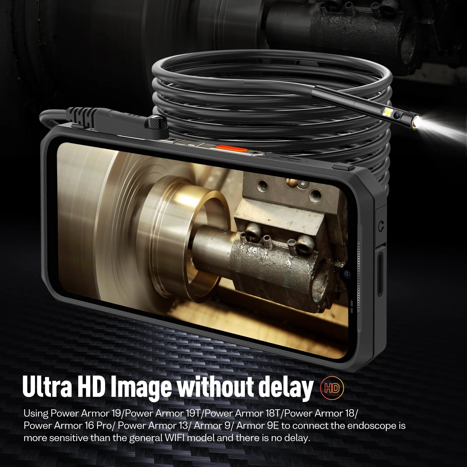 Ulefone Waterproof Endoscope, 3 in 1, for ARMOR 9, ARMOR 9E, Power Armor 13, Power Armor 18T