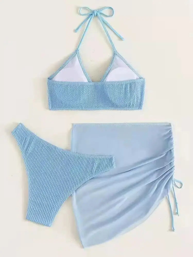 Brazilian Thong Bikini 2026 Women With Skirt Sexy Swimwear Female Padded Swimsuit Push Up Beachwear Bathing Suit Biquini Summer