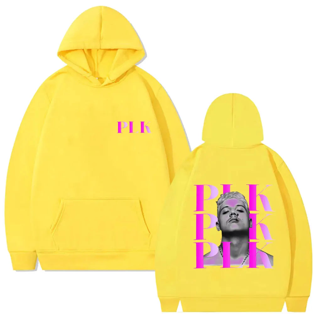 Rapper Plk Face Graphic Hoodie Men Women Fashion Pop Music Tracksuit Man Casual Pullover Hoodies Male Vintage Hip Hop Sweatshirt