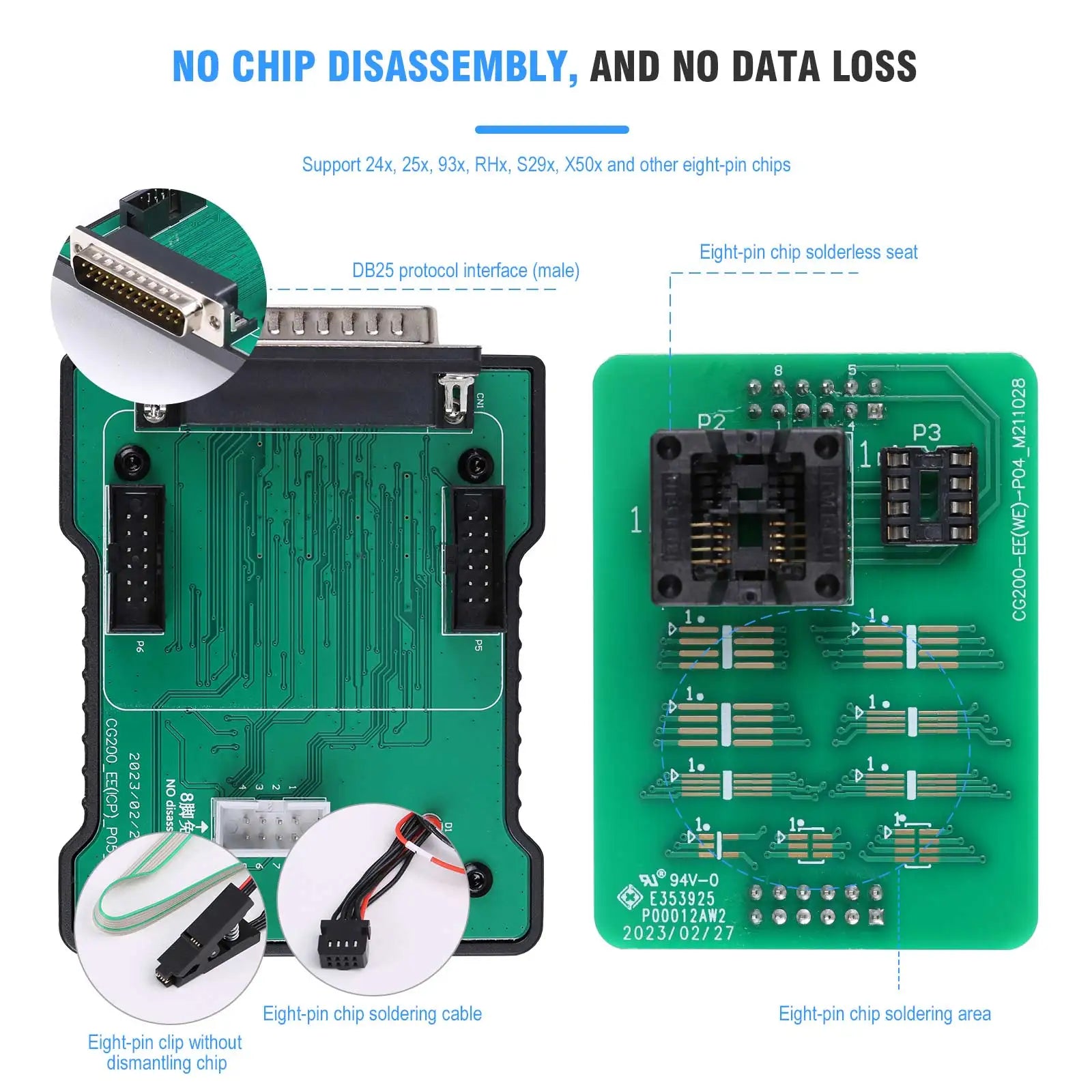 CGDI CG100X Programmer for Airbag Reset and Chip Reading Support MQB Add RH850 R7F701407