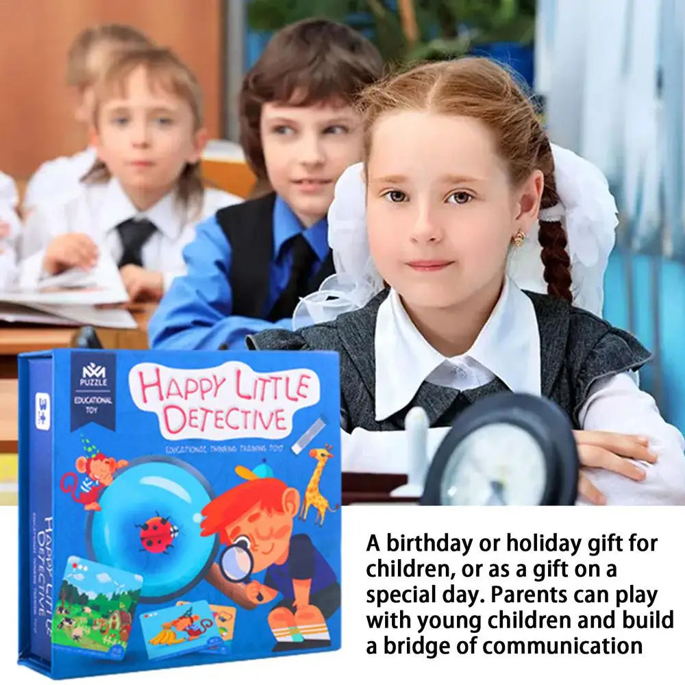 Memory Detective Game Happy Little Detective Memory Game Card Brain Card Games Friendly Party Game For Kids 3 And Up Toddlers2-4