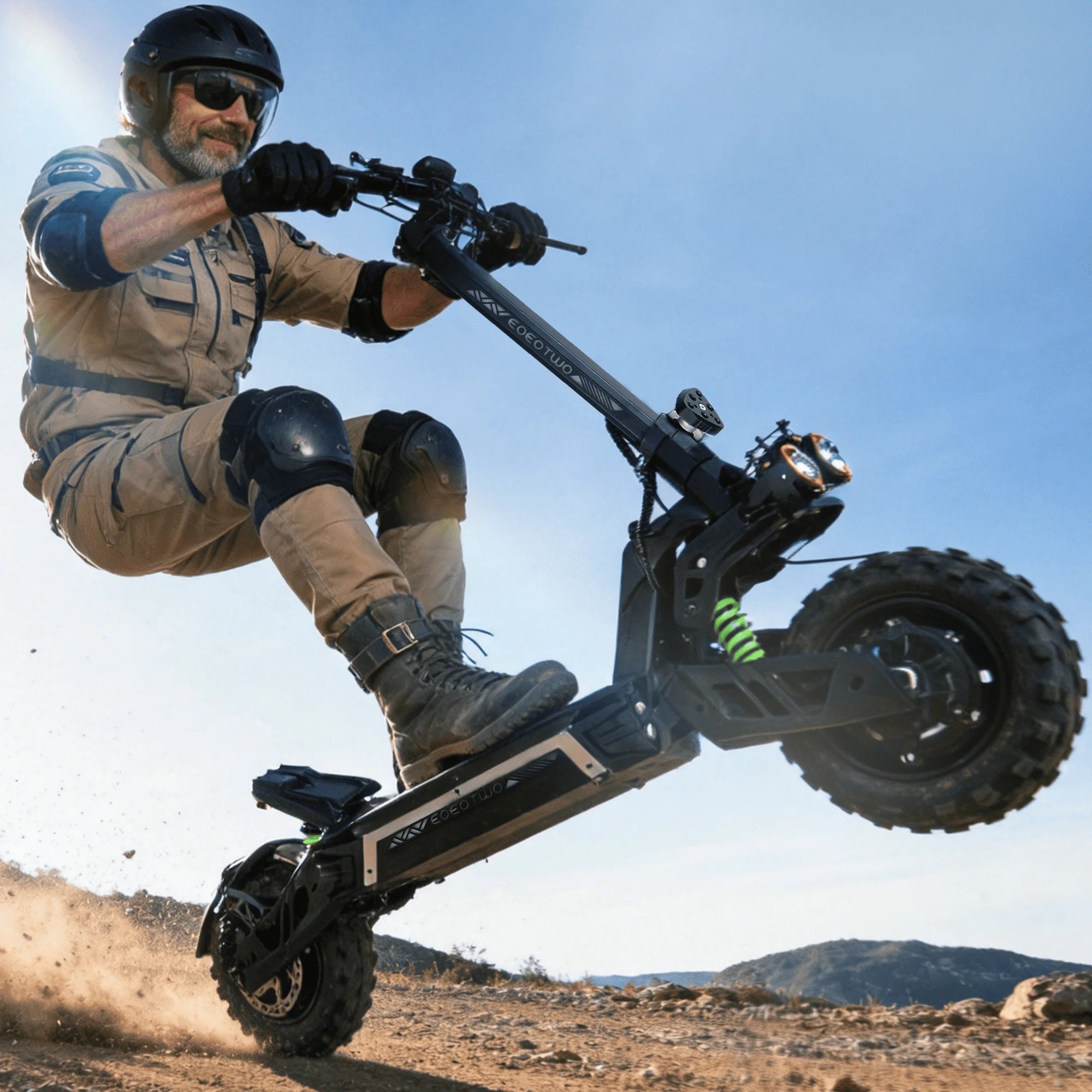 EOEOTWO Electric Scooter,6000W Dual Motor,55Mph Top Speed,60Miles Range,Scooter for Adults with Dual Suspension Hydraulic Brake