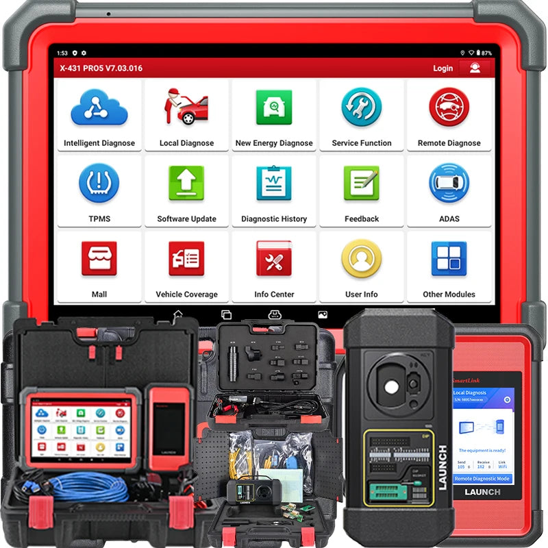 LAUNCH X431 Key Programming Tool X431 Pro5 Smartlink & X-PROG3 Car Diagnostic Tool All Key Lost IMMO Immobilizer Scanner