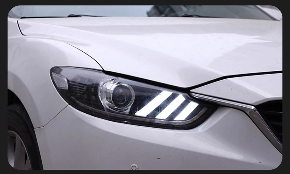 Head Lamp For Mazda 6 Atenza 2013-2017 Mustang Headlights Fog Light Day Running Light DRL H7 LED Bi Xenon Bulb Car Accessory