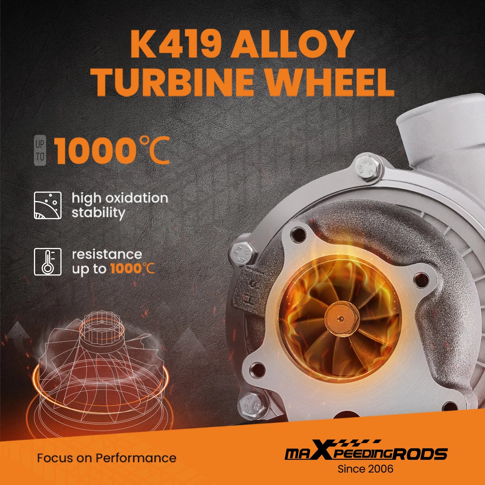 T3 T04E Street Billet Turbo Turbocharger 0.57 A/R 0.5 A/R  Turbine Universal for 1.5-2.5L