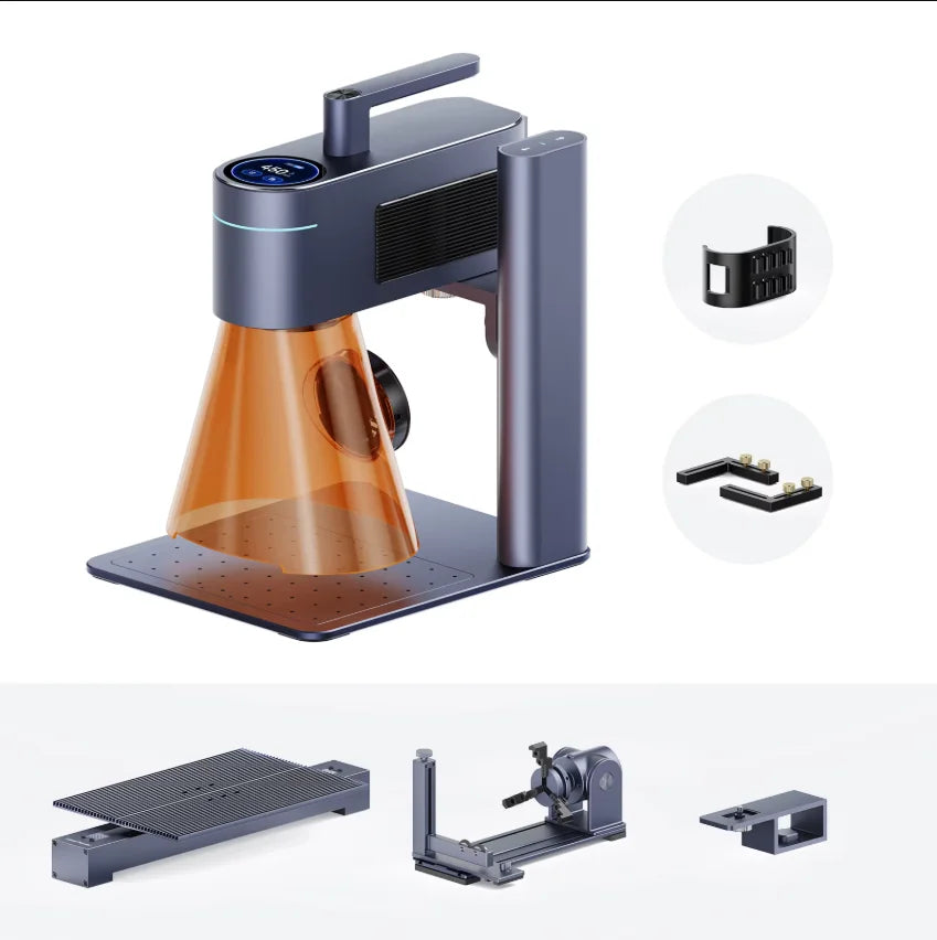 Laserpecker Laser Engraving Machine CNC 8K 10W Bluetooth 5.0 MINI Portable Laser Engraver For Metal Cutting WoodWorking LP4