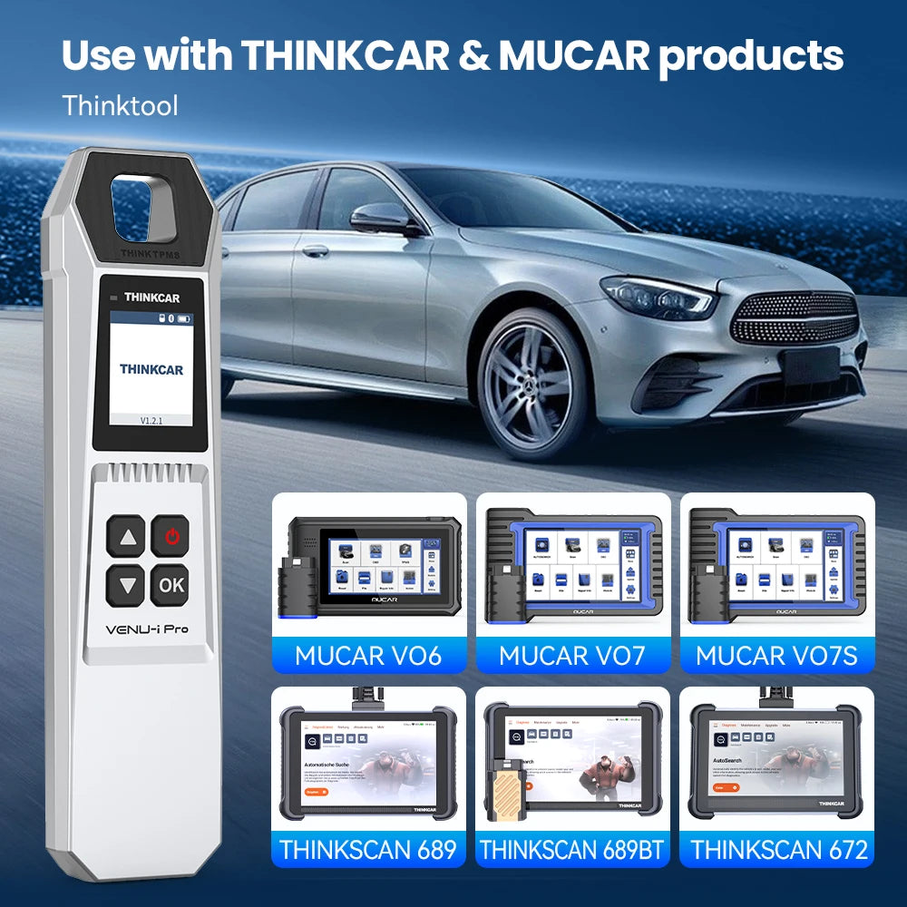 THINKCAR VENU iPro TPMS 315MHz 433MHz Car Tire Pressure Diagnosis Tool Universal Sensor Activation Programming Learning