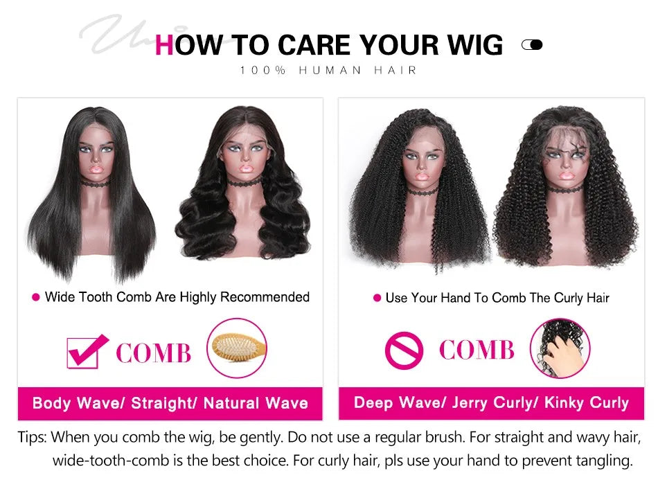 UNice Body Wave V Part Wig With Drawstring Natural Color 100% Human Hair Wigs Clip In V-Part Wig Mini Leave Out 180% Density