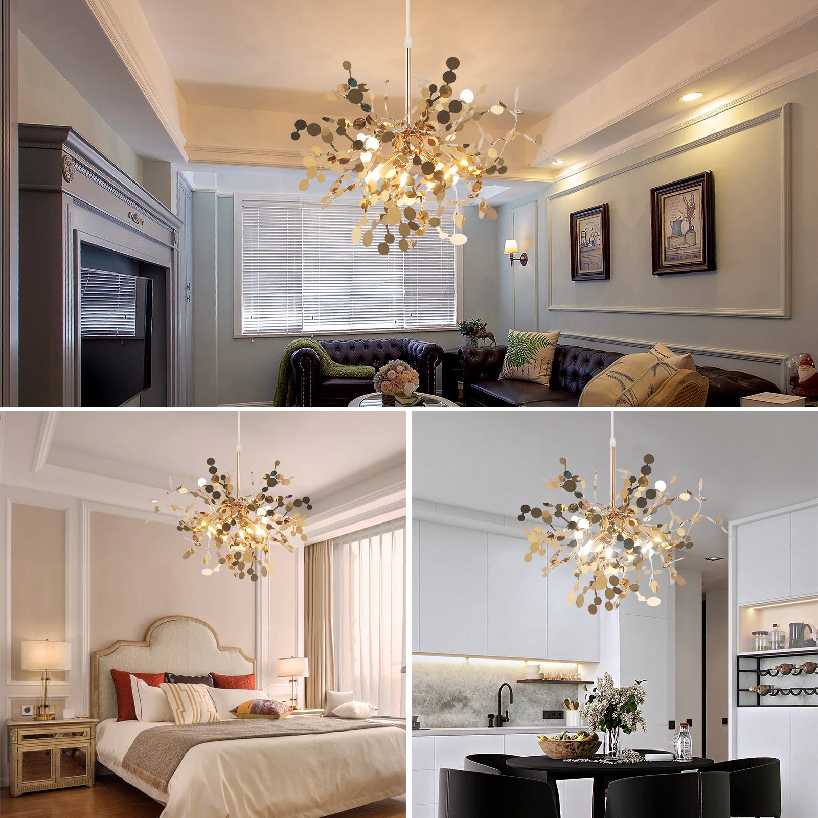Modern Pendant Light Led Firework Chandelier Hanging Ceiling Lamp Dining Room Kitchen Island Nordic Luminaire Home Decor Fixture