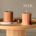 Short Column Pillar Candle | Handmade Decorative Candle