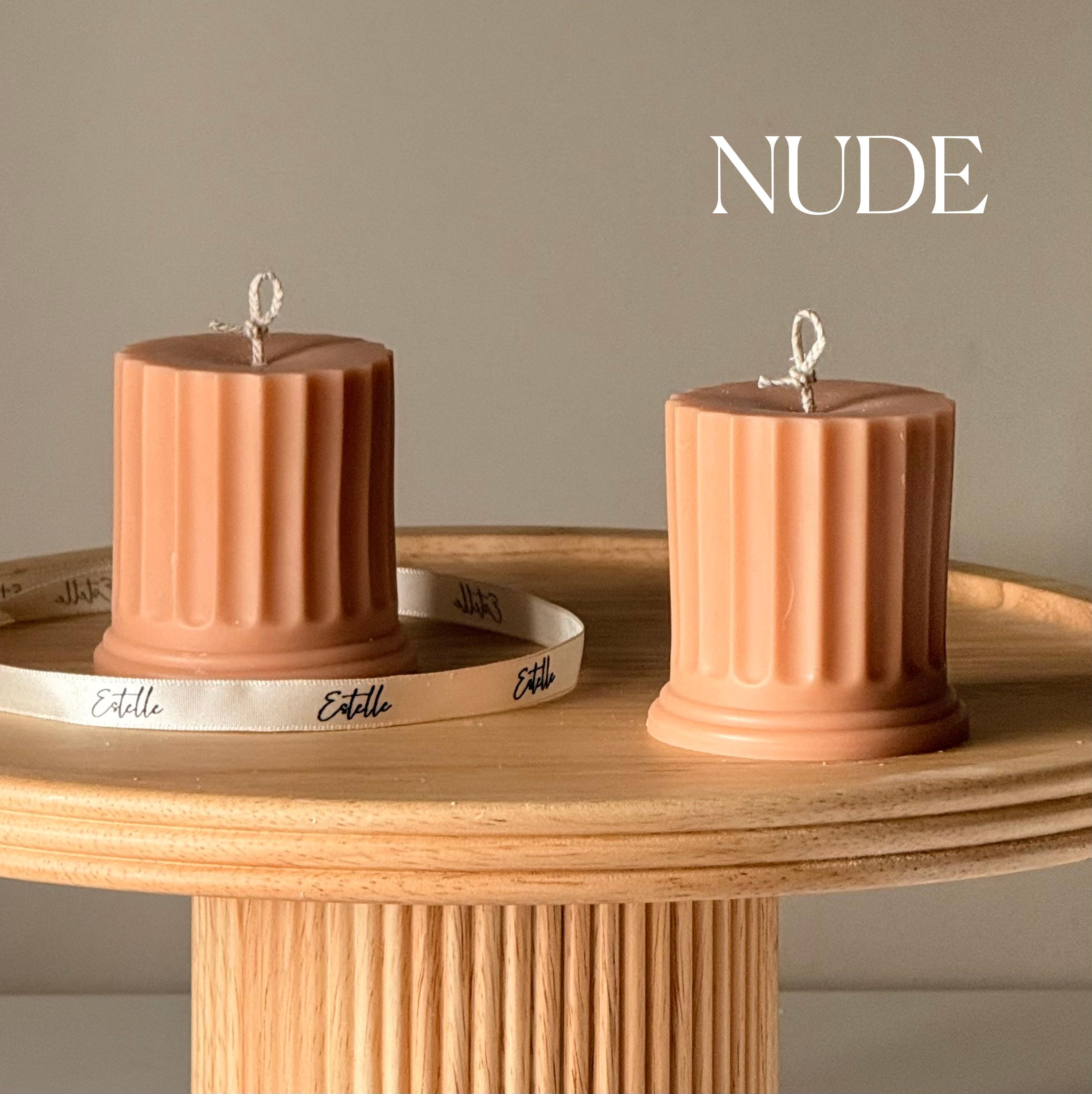 Short Column Pillar Candle | Handmade Decorative Candle